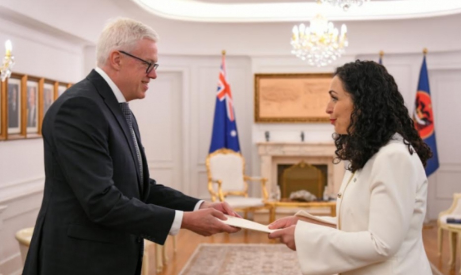 Presidentja Osmani pranon letrat kredenciale nga ambasadori i ri i Australisë