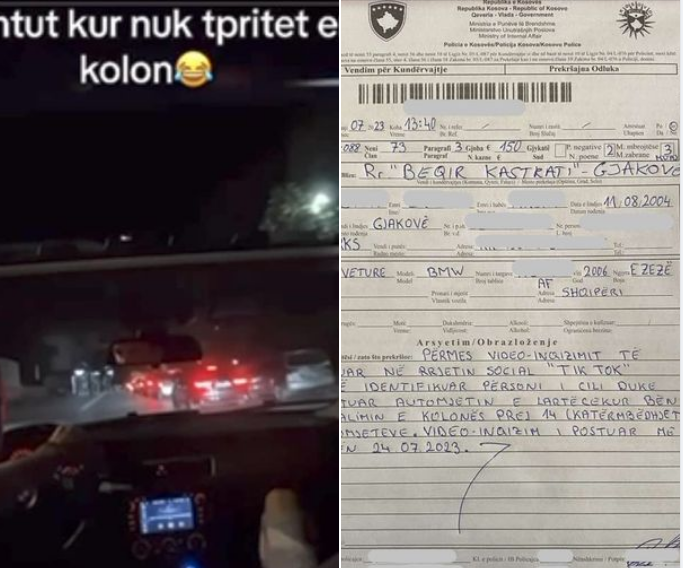 gjakovari-i-tejkalon-14-automjete,-denohet-me-150-euro,-2-pike-negative-dhe-i-konfiskohet-patente-shoferi