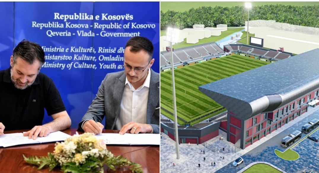 Hajrulla Çeku zbulon projektin përfundimtar për stadiumin e Gjilanit: 15 milionë euro për ndërtimin e tij