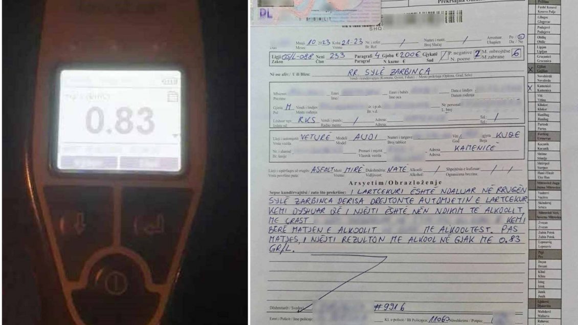 drejtoi-mjetin-nen-ndikim-te-alkoolit,-gjobitet-me-200-euro-shoferi-ne-kamenice