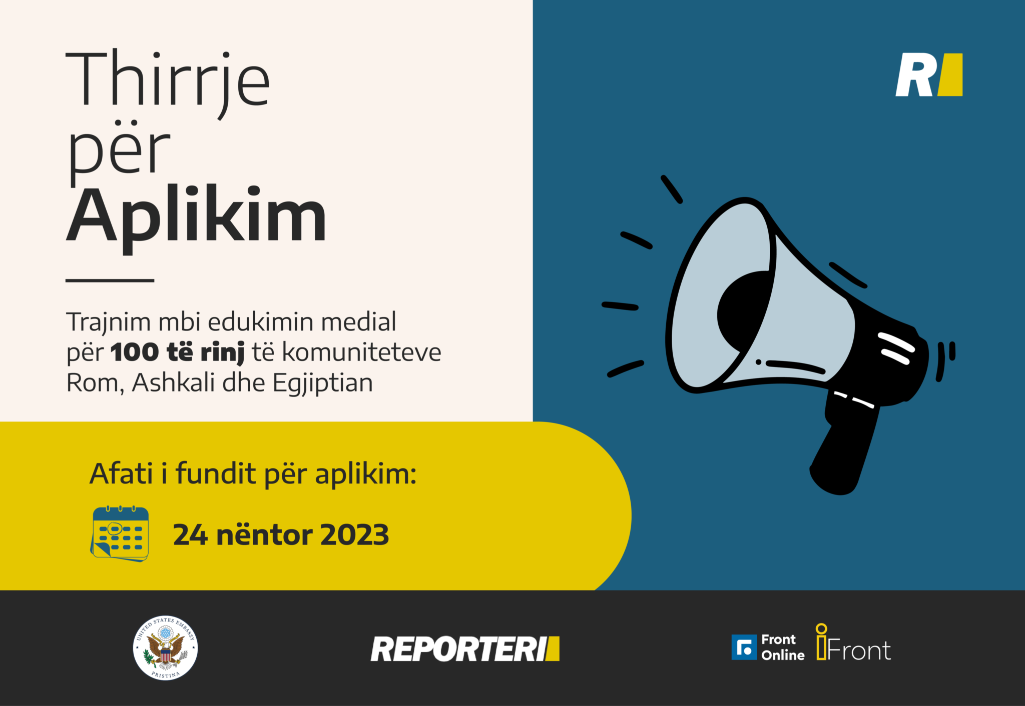 thirrje-per-aplikim:-trajnim-mbi-edukimin-medial-per-100-te-rinj-te-komuniteteve-rom,-ashkali-dhe-egjiptian