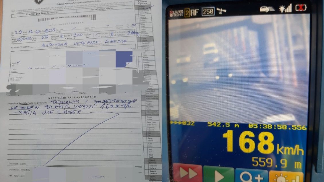voziti-me-shpejtesi-me-shume-se-dyfishi-i-lejuar,-shoferi-gjobitet-me-300-euro