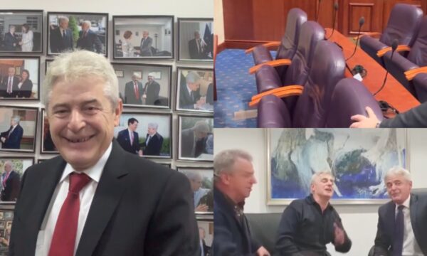 dite-historike-per-shqiptaret,-shfaqet-nje-video-e-ali-ahmetit-duke-festuar-ne-kuvendin-e-maqedonise-se-veriut
