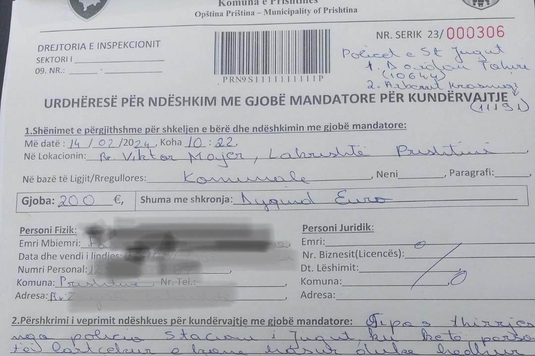 Gjobitet me 200 euro burri që hodhi rrobalarësen nga banesa në Prishtinë