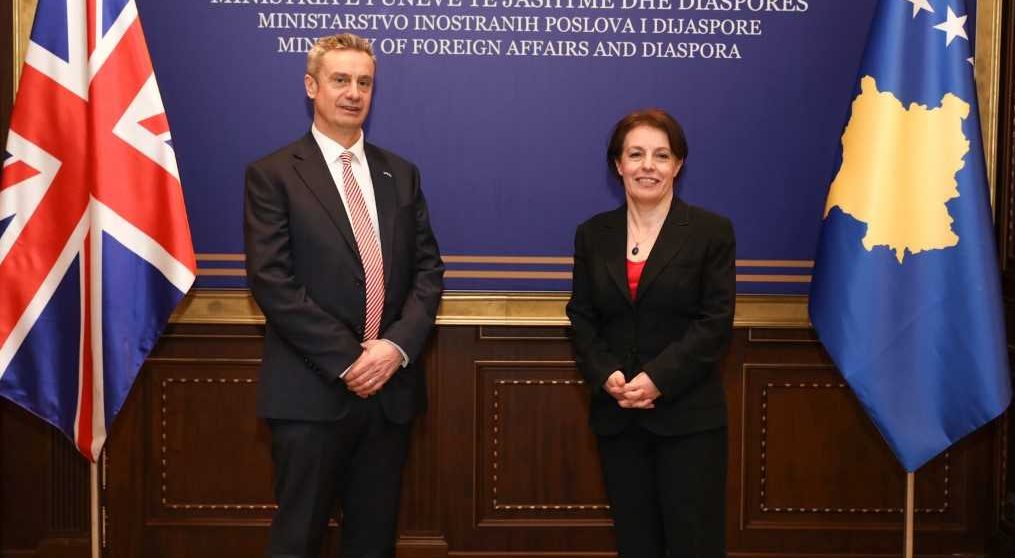 Gërvalla priti në takim ambasadorin e ri britanik në Kosovë, Jonathan Hargreaves