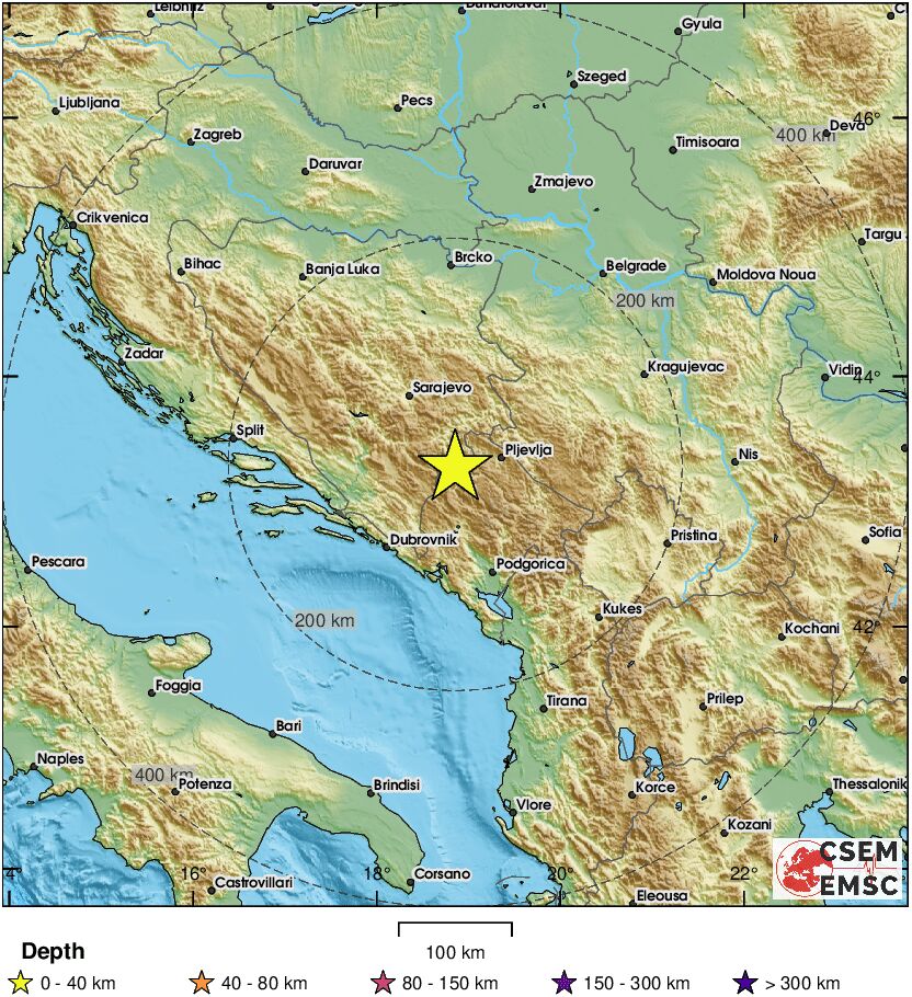 Sërish tërmet në Mal të Zi, kaq ishte magnituda