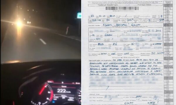 publikoi-video-duke-vozitur-me-shpejtesi-marramendese,-gjobitet-shoferi-ne-gjilan