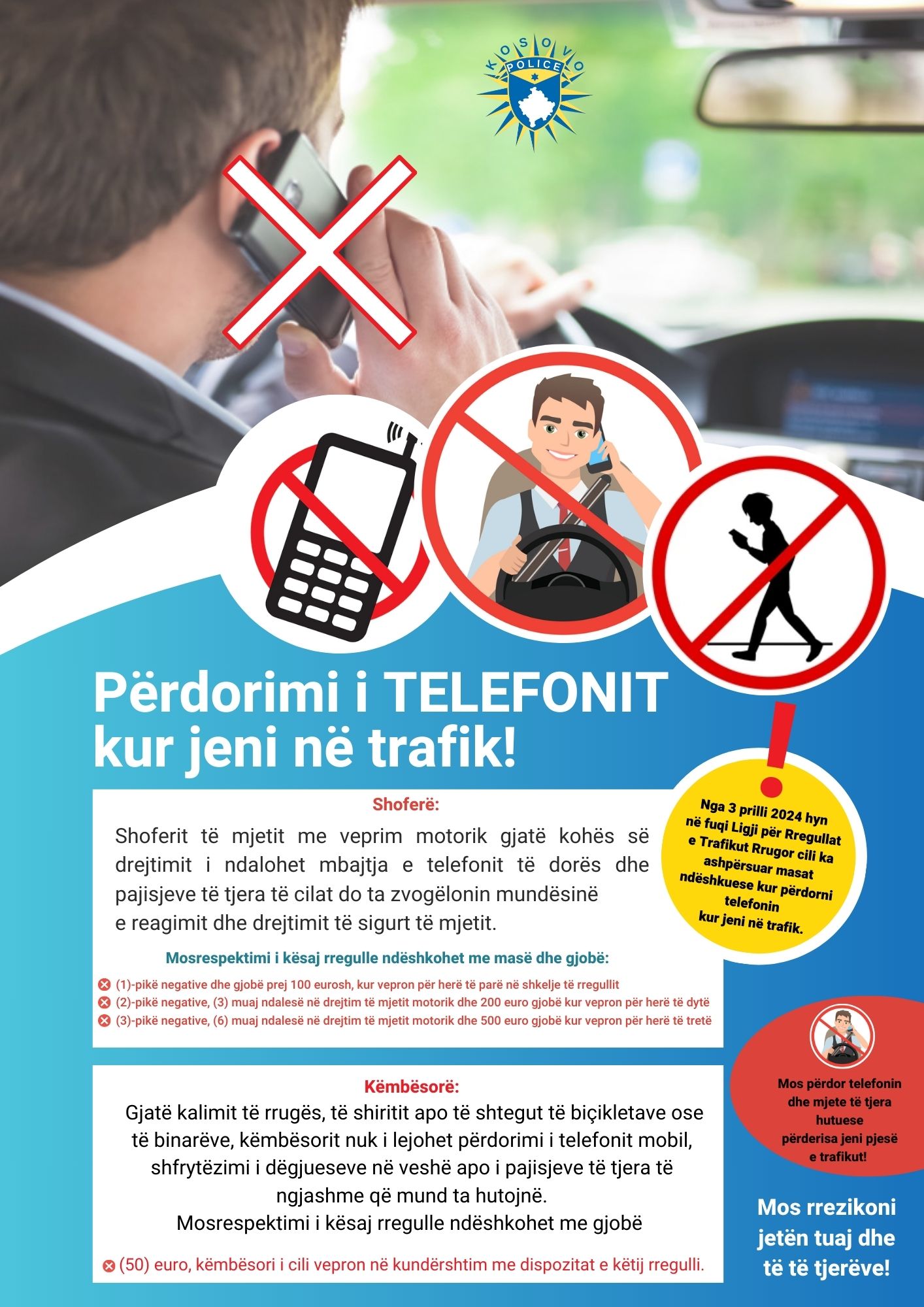 50-euro-gjobe-per-kembesoret-te-cilet-kalojne-rrugen-me-telefon-ne-dore-apo-degjuese-ne-veshe