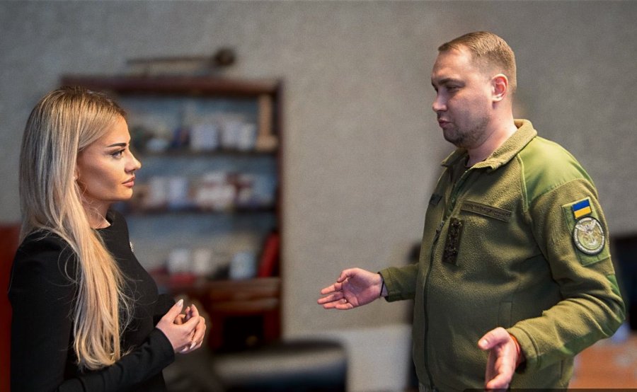 Meliza Haradinaj takohet me shefin e inteligjencës së Ukrainës, njeriun më të kërkuar të Putinit