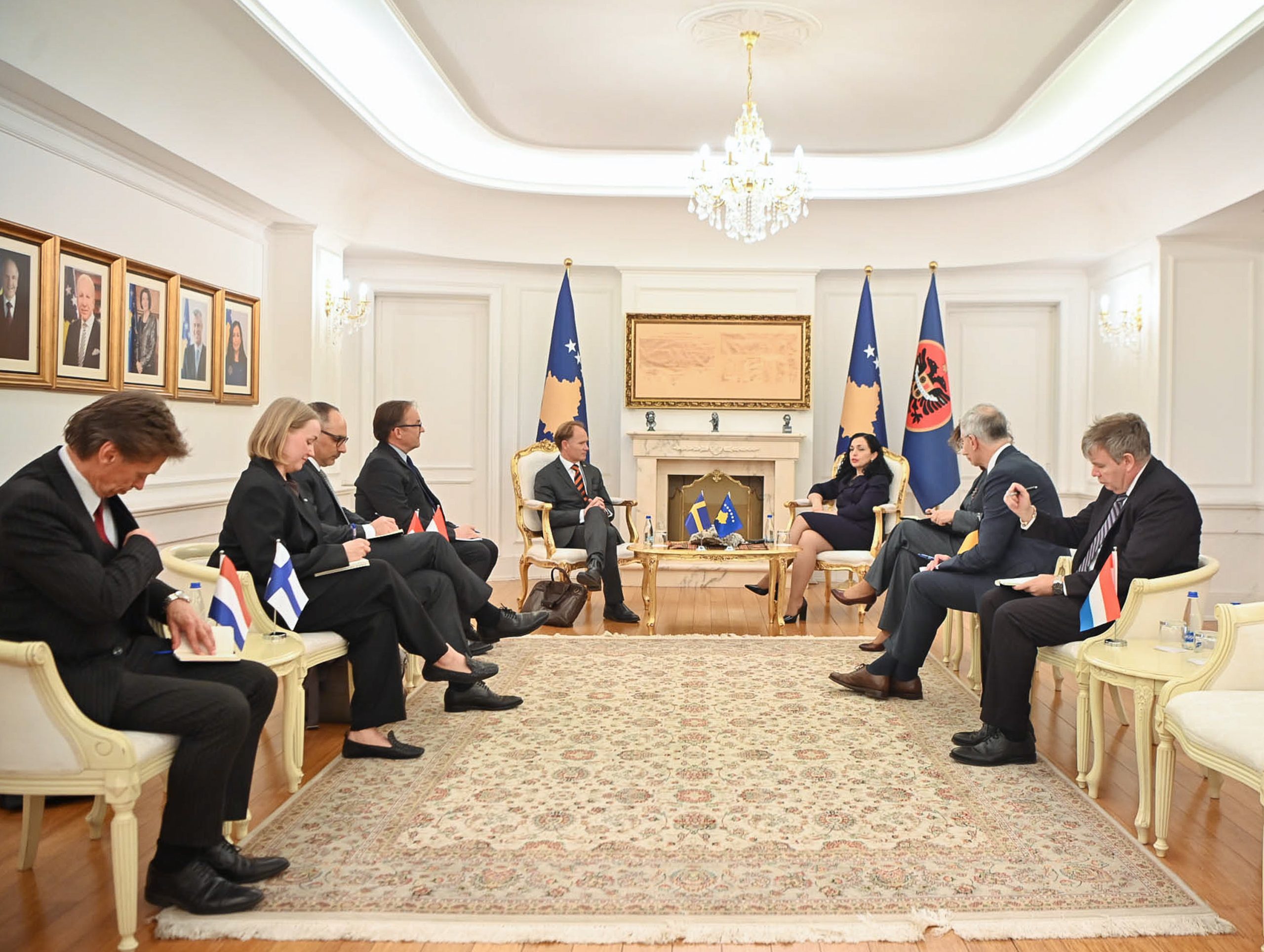 Presidentja Osmani priti në takim përfaqësues diplomatik të disa shteteve anëtare në Këshillin e Evropës