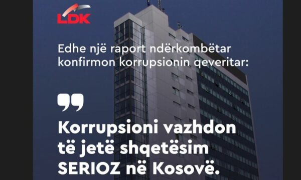 LDK reagon pas raportit të Freedom House: Të gjithë e kanë kuptuar se Qeveria bën propagandë, nuk e lufton korrupsionin