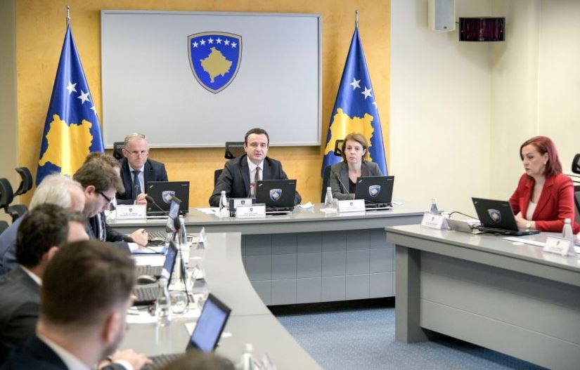 Qeveria e Kosovës mban sot mbledhjen e radhës