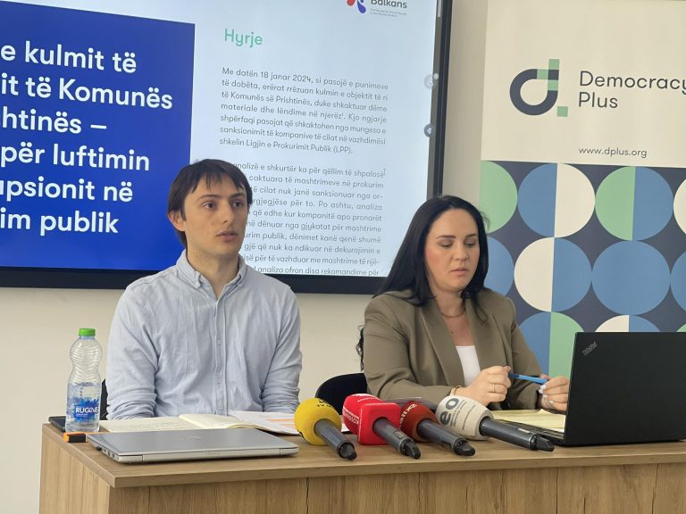 Demokraci Plus: Komuna e Prishtinës për rikonstruktimin e kulmit të objektit të ri, shpërbleu kompaninë që ka një histori mashtrimi në prokurim publik