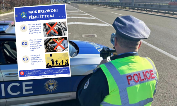policia-e-mitrovices-me-fushate-vetedijesimi-per-ata-qe-drejtojne-mjetet-me-femije-te-ulur-ne-preher