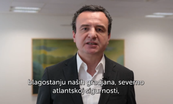 Kurti me mesazh përkrahës për partinë e Gjukanoviqit në prag të konferencës zgjedhore