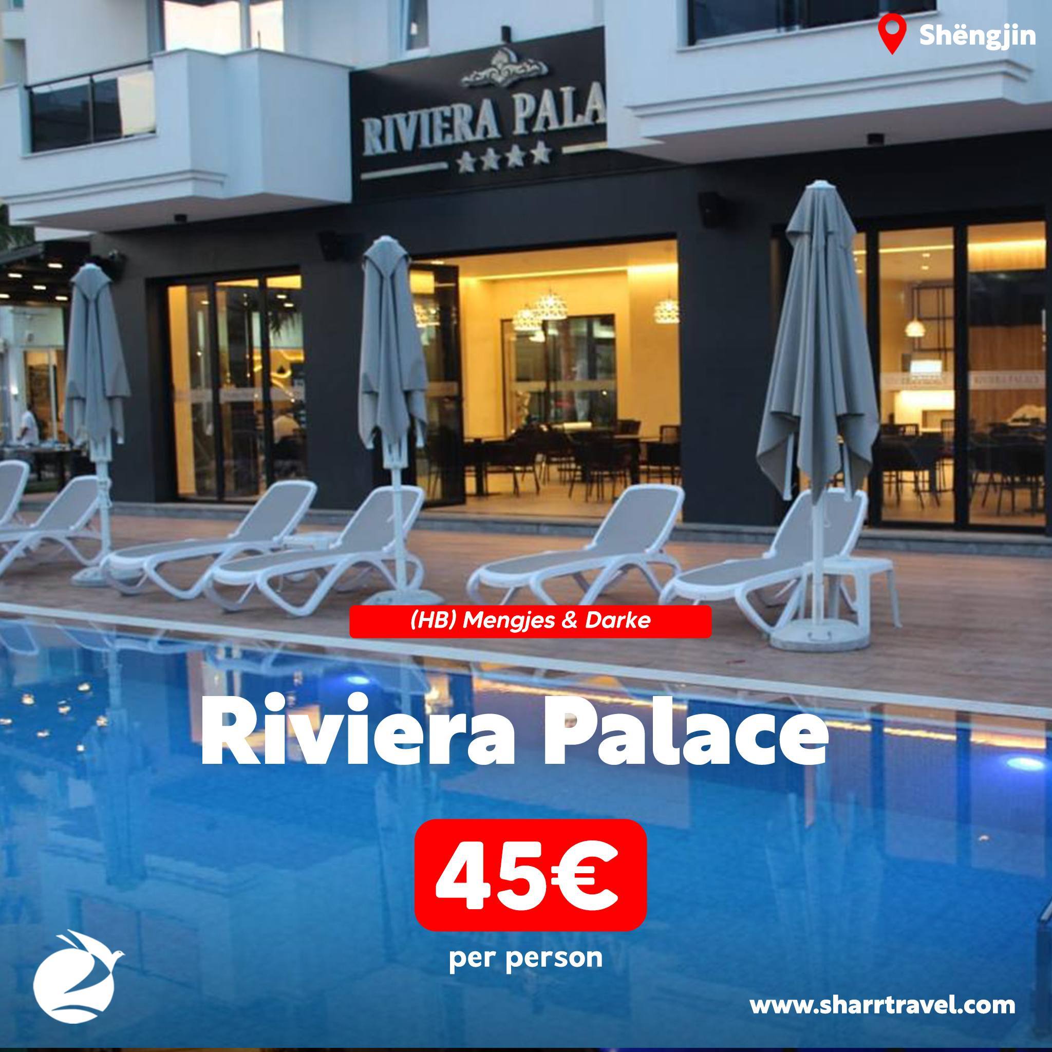 Pusho dhe argëtohu në “Riviera Palace” – Shëngjin me kompaninë “Sharr Travel”