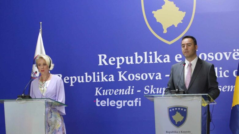 Konjufca pas takimit me homologen sllovene: Nuk mund të flasim për paqe në rajon, pa pasur drejtësi për sulmin në Banjskë