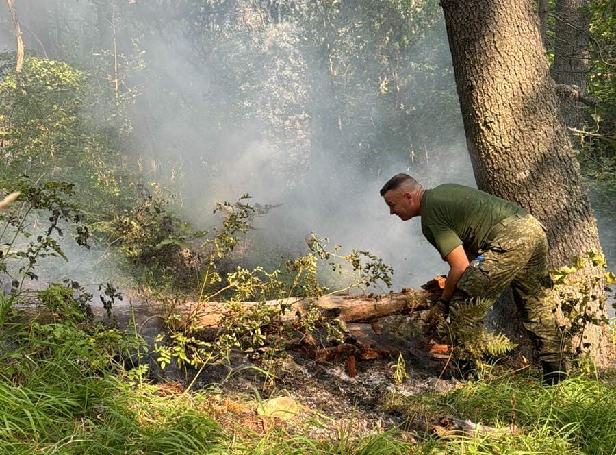 Përveç KFOR-it, operacionin e fikjes së zjarreve në Prevallë e mbështeti edhe FSK-ja