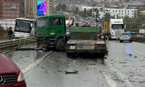 Arrestohet shoferi i kamionit për aksidentin në Veternik – tetë të lënduar