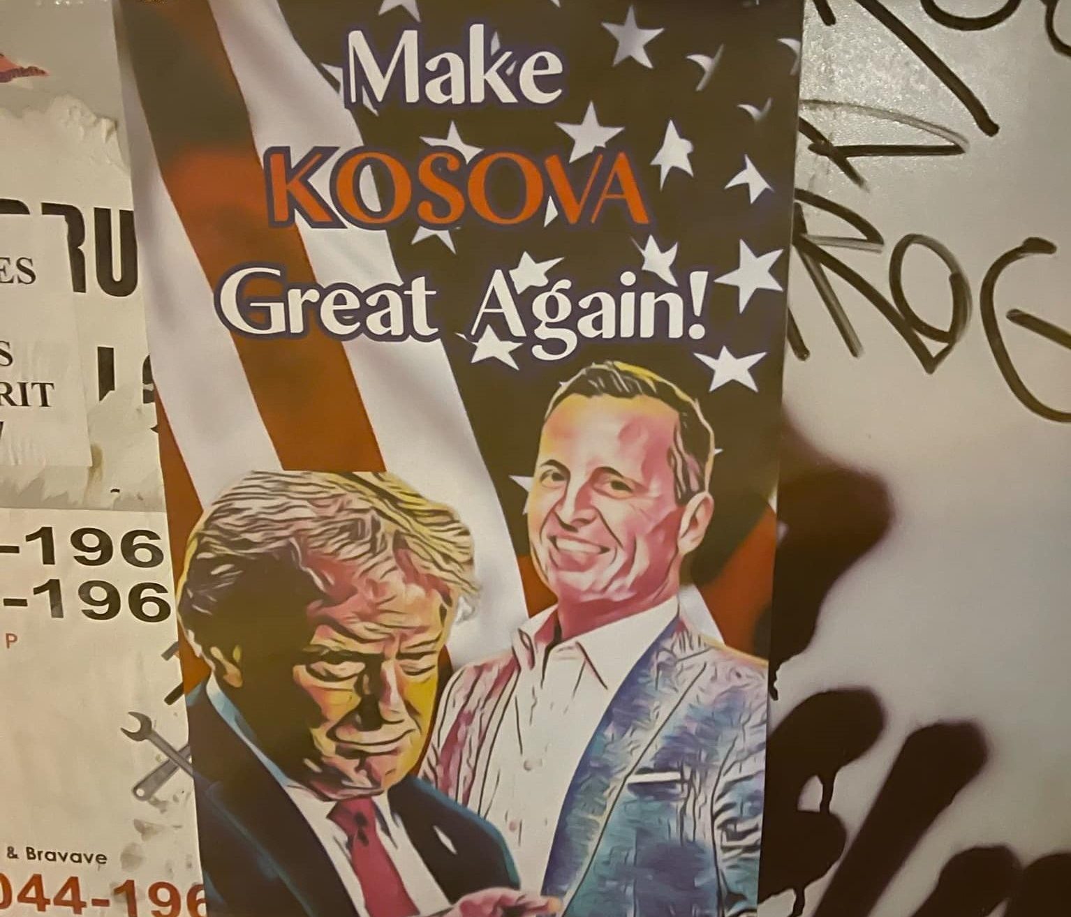 prishtina-mbushet-me-postera-te-trump-dhe-grenell:-make-kosova,-great-again!