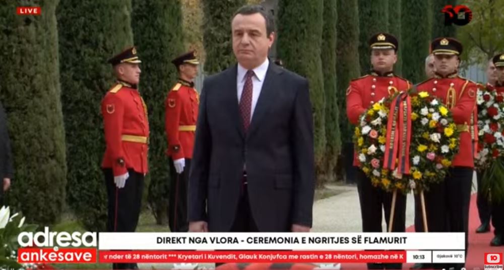 Dita e Flamurit, nis ceremonia në Vlorë, i pranishëm edhe Kurti