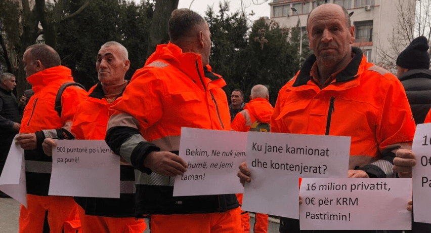 punetoret-e-“pastrimit”-ne-greve,-komuna-e-prishtines:-ne-qytet-eshte-krijuar-situate-e-rende-nga-mbeturinat