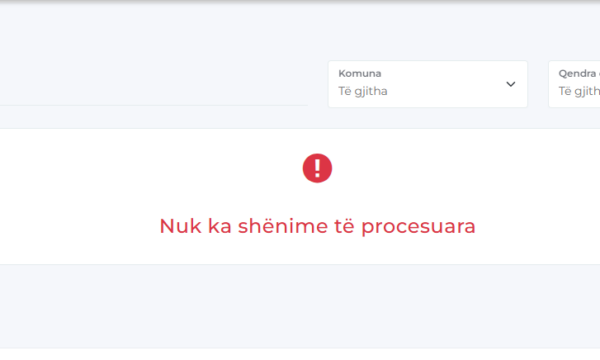 “Duke u procesuar të dhënat”, “Nuk ka shënime të procesuara”, web-faqja e KQZ-së vazhdon të ketë probleme