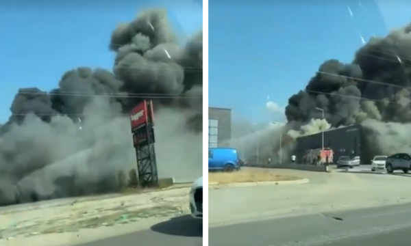 Përfshihet nga flakët depo e një biznesi në hyrje të Lipjanit