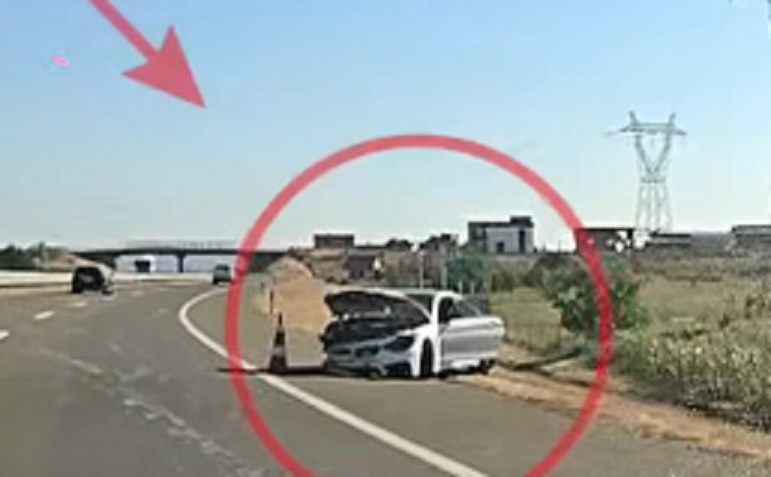 BMW-ja shkatërrohet në një aksident trafiku mëngjesin e sotëm në autostradën “Arbër Xhaferi”