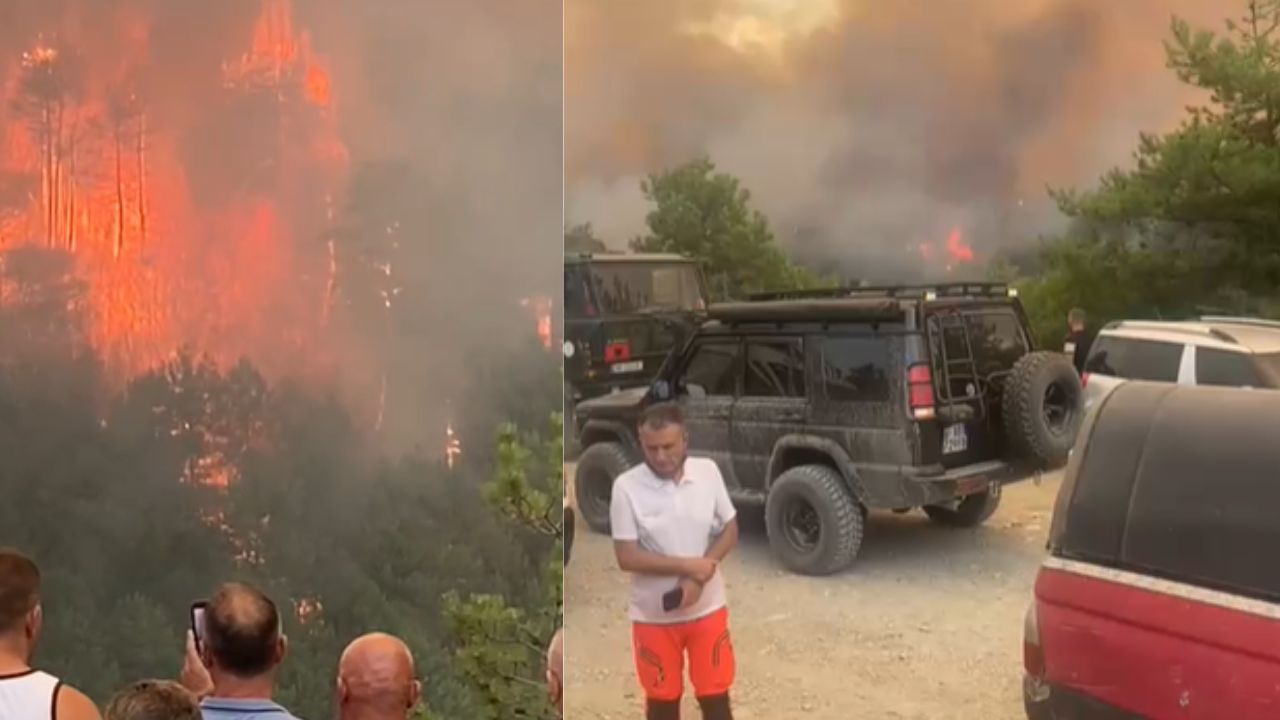Skënderbegasi përfshihet nga flakët – banorët dhe zjarrfikësit përballen me momente tmerri