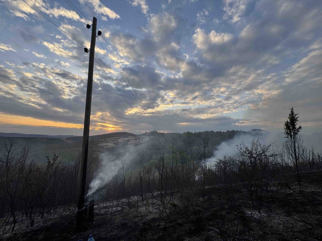 Zjarri në Artanë djeg shumë shtylla elektrike, KEDS: Në rrezik edhe një nënstacion