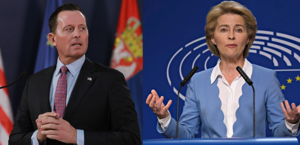 Grenell kritika ndaj Ursula von der Leyen për Specialen: Qëndruat në heshtje kur Smith arrestoi Thaçin