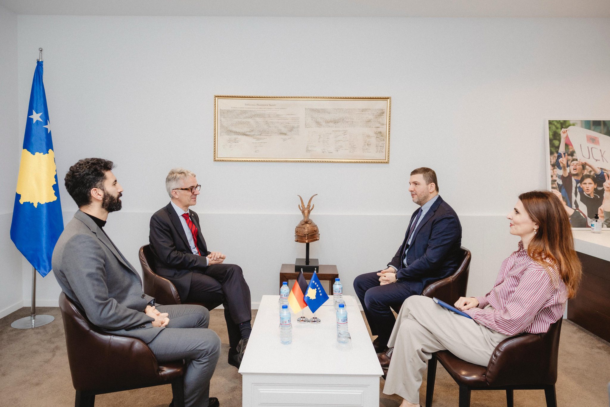 Krasniqi pret në selinë e PDK-së Rainer Rudolph, diskutuan për zhvillimet politike në vend