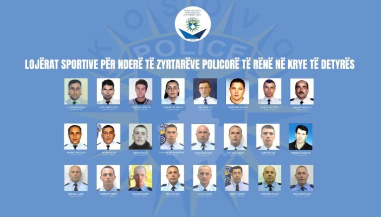 Sindikata e Policisë mban aktivitete sportive në nderim të zyrtarëve të rënë në krye të detyrës