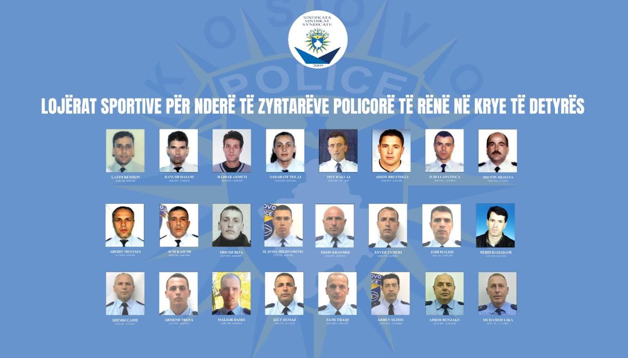 Sindikata e Policisë mban aktivitete sportive në nderim të zyrtarëve të rënë në krye të detyrës