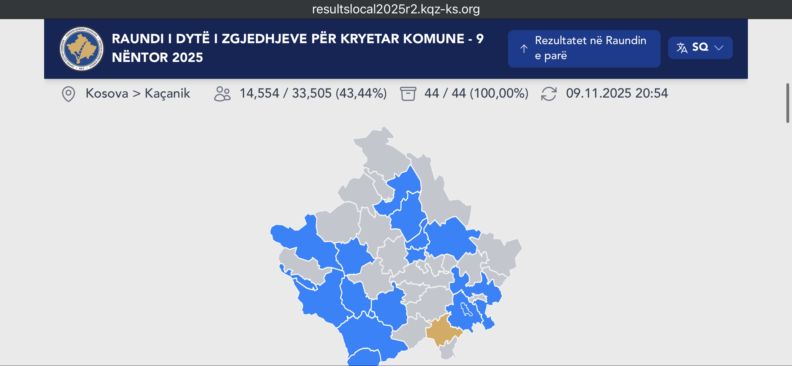 Numërohen 100% të vendvotimeve në Kaçanik – PDK me Sabedin Vishin marrin edhe një tjetër mandat