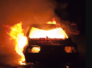 Digjet një veturë në Prishtinë