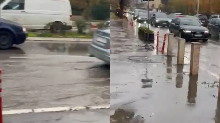 Reshjet e shiut shkaktojnë vështirësi në trafikun e kryeqytetit