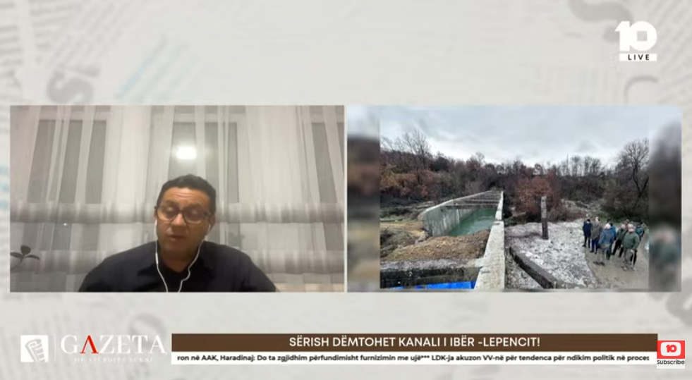 “Akt mini-terrorist”, Avni Islami: Dëmtimi i Kanalit Ibër-Lepencë është mesazh kërcënues