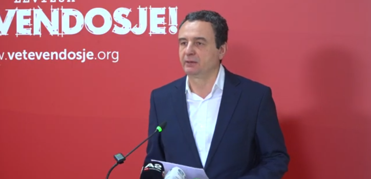 E fundit: Vetvendosje zyrtarizon koalicionin zgjedhor me tri parti