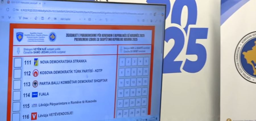Miratohet dizajni i fletëvotimeve brenda Kosovës