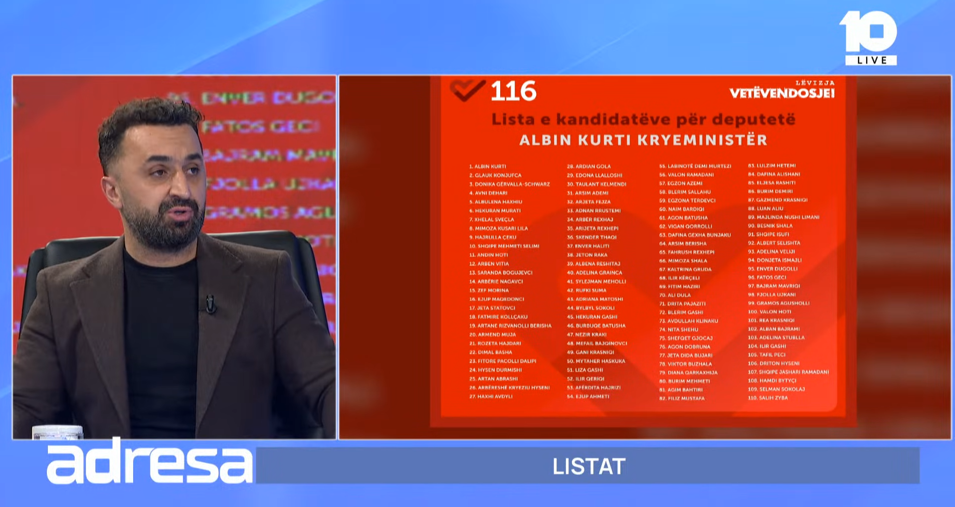 Fidan Rama: Top 10-shja është e njëjta, fokusi i votës është pikërisisht te ta, kjo është strategji e VV-së