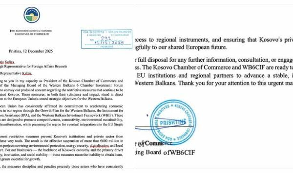 OEK i dërgon letër Kallasit, kërkon heqjen e masave kufizuese dhe hapjen e rrugës për zhvillim