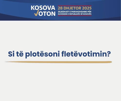 KQZ shpjegon hapat si të plotësoni fletëvotimin për zgjedhjet e parakohshme