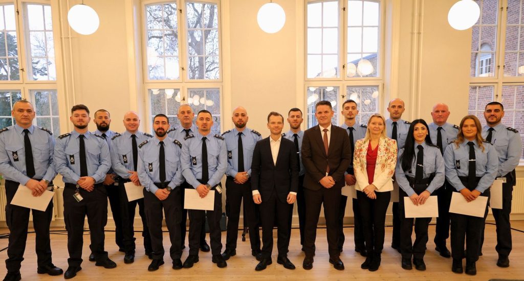 15 zyrtarë korrektues të Kosovës përfundojnë me sukses trajnimin në Danimarkë