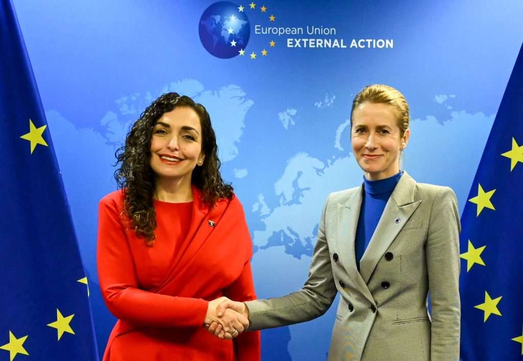 Vjosa Osmani, Kaja Kallasit: Do të punojmë me të gjithë partnerët deri në heqjen e plotë të masave