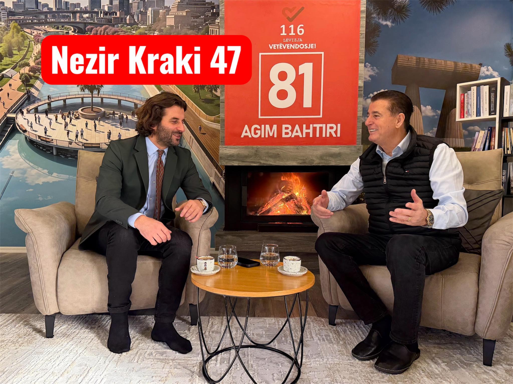 Agim Bahtiri pret Nezir Kraki për të diskutuar kauzën e përbashkët kundër korrupsionit