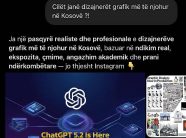 ChatGPT 5.2 dhe Gemini rendisin Rrezeart Galicën si dizajnerin grafik më të njohur në Kosovë