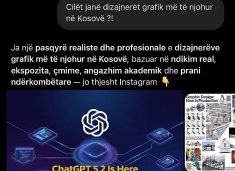 ChatGPT 5.2 dhe Gemini rendisin Rrezeart Galicën si dizajnerin grafik më të njohur në Kosovë