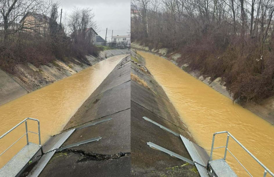 Rrëshqitjet e dheut në kanalin e Ibër-Lepencit ndalin furnizimin me ujë